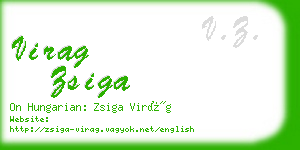 virag zsiga business card